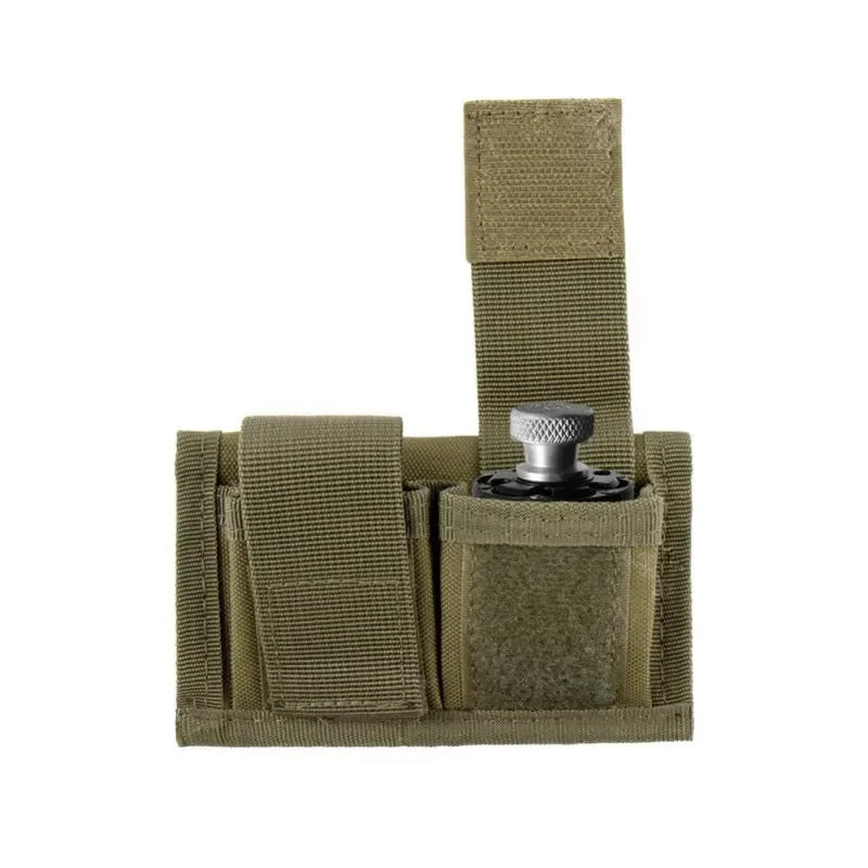MOLLE Double Speed Loader Pouch - Universal Magazine Holder Belt Clip for Hunting Gear