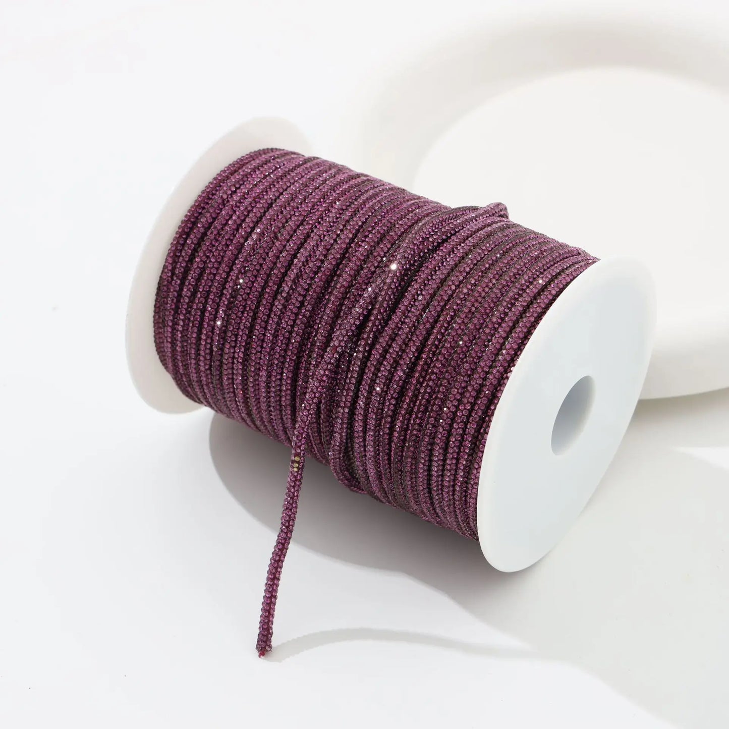 Rhinestone Cord Trim - 10-50 Yard Sparkling DIY Craft String for Clothing, Shoes, Bags & Wedding Decor