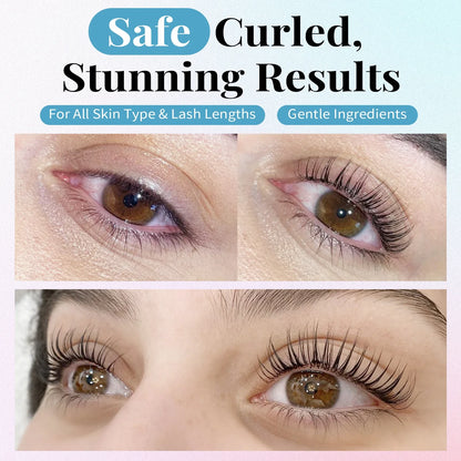 Lomansa Lash Lift Kit - Eyelash Perm & Eyebrow Lamination Set with Step 1#2#3#4 Lifting Lotion Tools