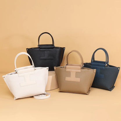 Luxury Cowhide Women’s Tote Bag – High-Quality Genuine Leather Shoulder and Crossbody Handbag, Fashionable Sac A Main