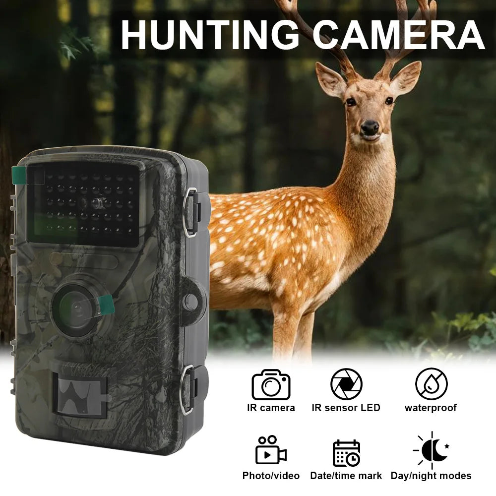 HD Trail Camera - 1080P Infrared Night Vision Wildlife Camera with 2.0-Inch TFT Display & IP66 Waterproof