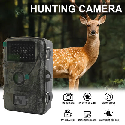 HD Trail Camera - 1080P Infrared Night Vision Wildlife Camera with 2.0-Inch TFT Display & IP66 Waterproof