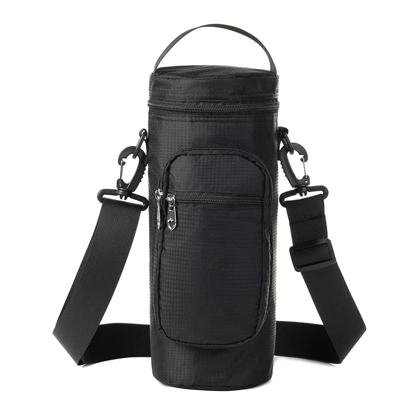 Insulated Water Bottle Storage Bag - 1L/2L Oxford Cloth Cooler Carrier for Summer Travel Hiking & Climbing