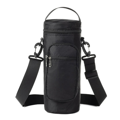 Insulated Water Bottle Storage Bag - 1L/2L Oxford Cloth Cooler Carrier for Summer Travel Hiking & Climbing