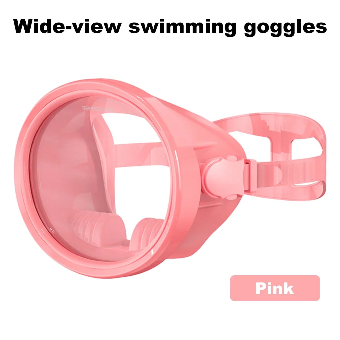 Full-Face Snorkeling Mask - Waterproof Anti-Fog 180° Panoramic Diving Goggles for Adults