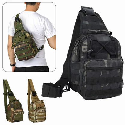 Men’s Waterproof Outdoor Crossbody Chest Bag – Sports Bike Shoulder Handbag