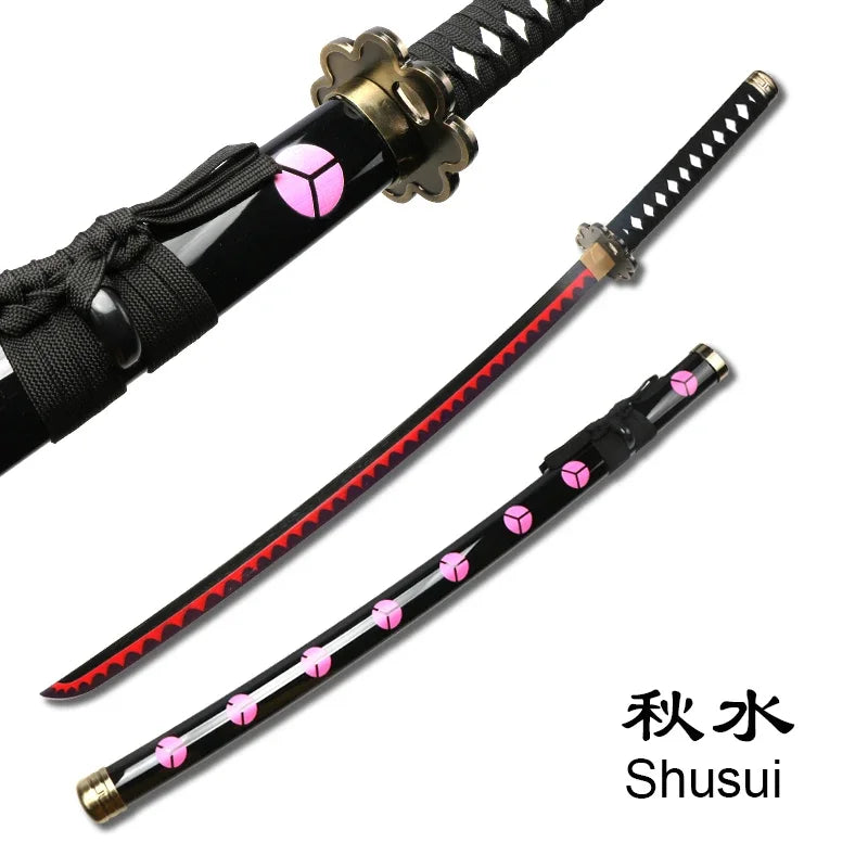 1:1 Roronoa Zoro Katana Wooden Toy Swords – Wado Ichimonji, Shusui, Enma Anime Cosplay Props & Collectible Weapons