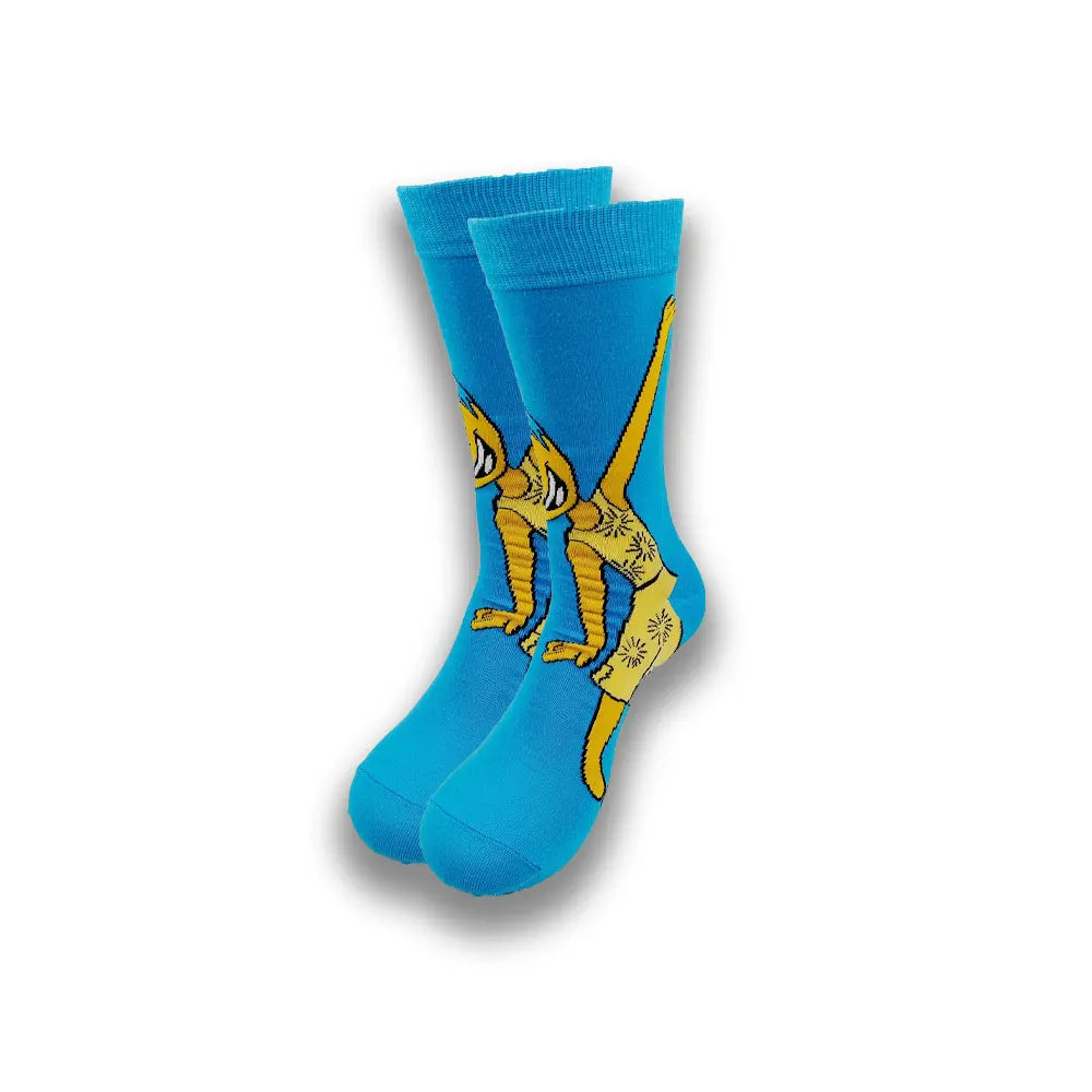 Men's Cartoon Character Crew Socks - Fun Novelty Cotton Casual Socks