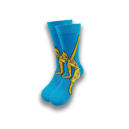 Men's Cartoon Character Crew Socks - Fun Novelty Cotton Casual Socks