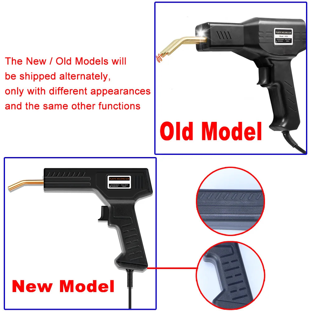 50W Plastic Welding Repair Kit - Hot Stapler & Bumper Soldering Gun for Car, PVC and Garage Repairs