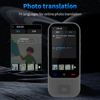 S80 Pro Portable Language Translator – 138 Languages, Voice Translation, 16 Offline Modes, ChatGPT Function