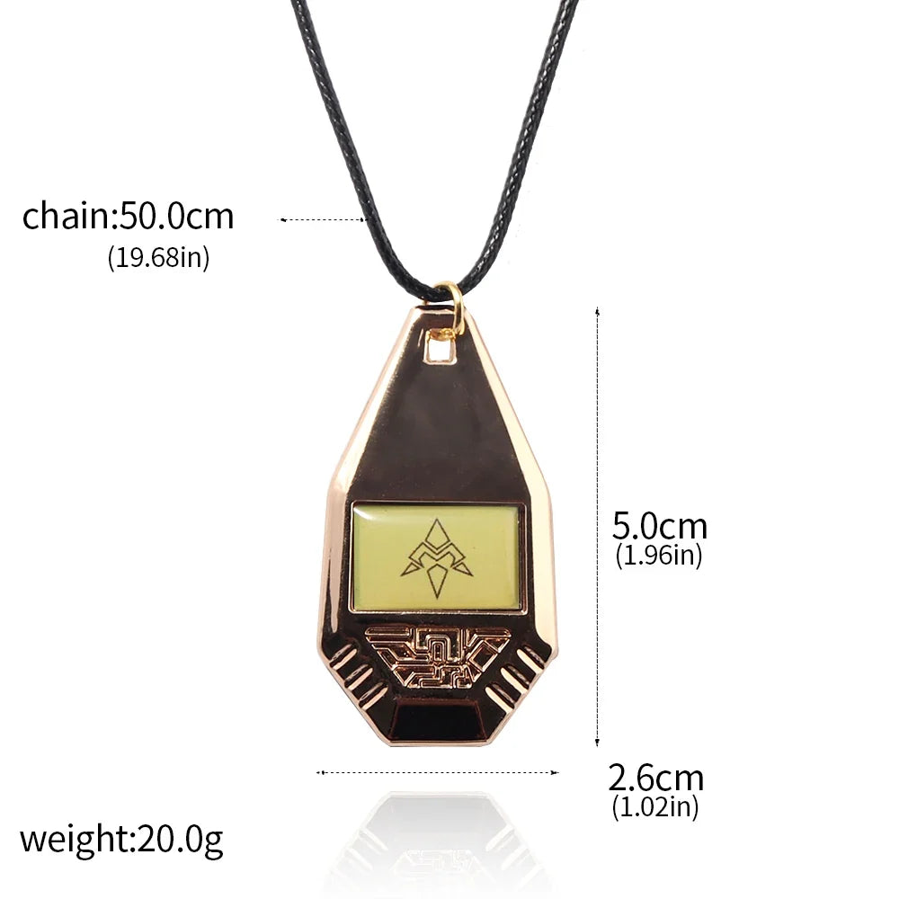 Digimon Adventure Evolver Necklace - Anime Metal Pendant Cosplay Jewelry Accessory Gift for Fans