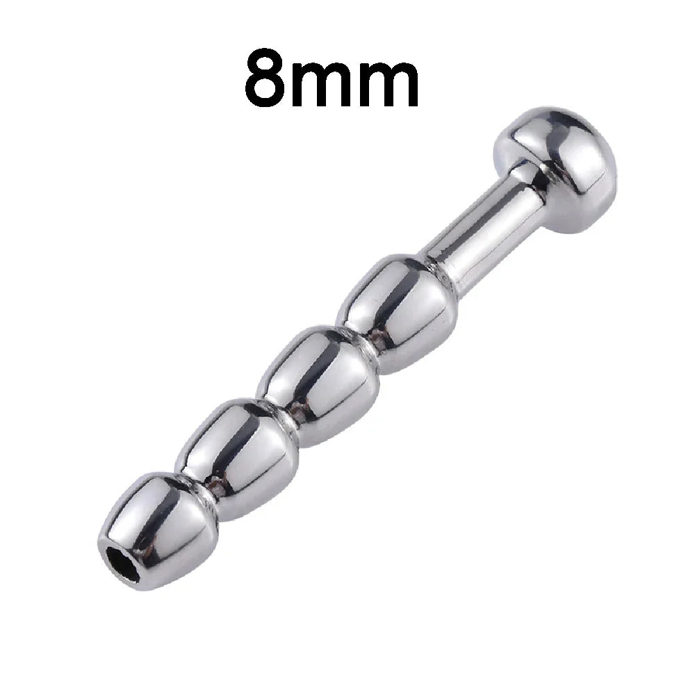 28-Piece Stainless Steel Urethral Sound Set – Hollow Urethra Dilator & Male Stimulation Chastity Toy