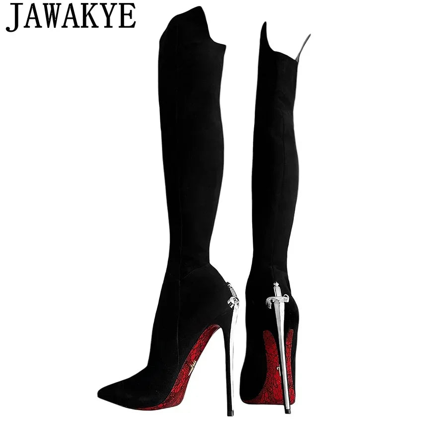 Women’s Pointed Toe Stiletto Heels - Sexy Thin High Heel Gladiator Dress Shoes for Summer Fashion