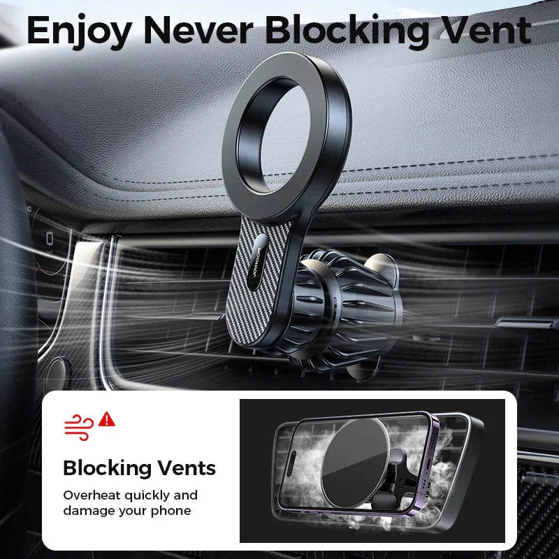 Joyroom Magnetic Car Phone Holder – Universal Strong Air Vent Mount for iPhone, Samsung, LG, Google Pixel