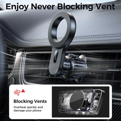 Joyroom Magnetic Car Phone Holder – Universal Strong Air Vent Mount for iPhone, Samsung, LG, Google Pixel