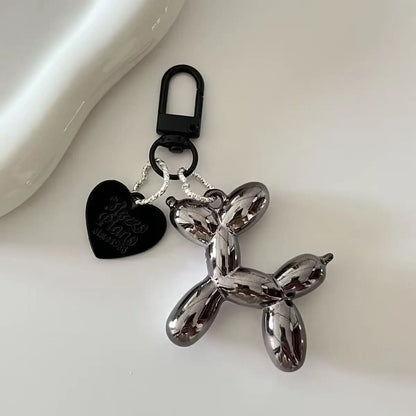 Jelly Balloon Dog Keychain - Cute Cartoon Dog Pendant Key Ring Gift for Unisex