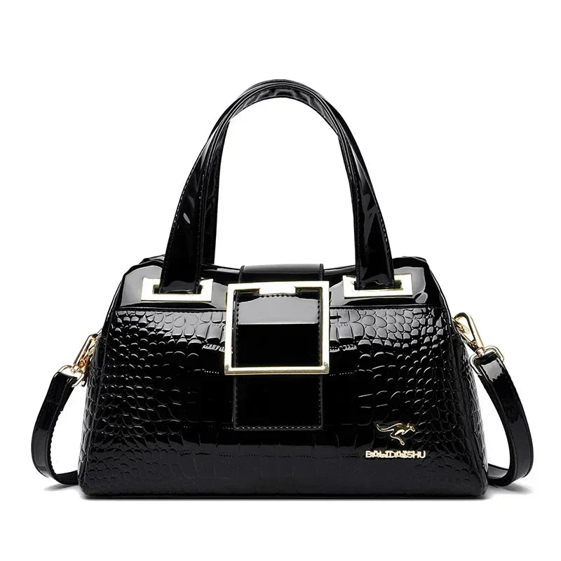 Luxury Women’s Leather Casual Tote Bag – High Quality Large Shoulder & Crossbody Handbag