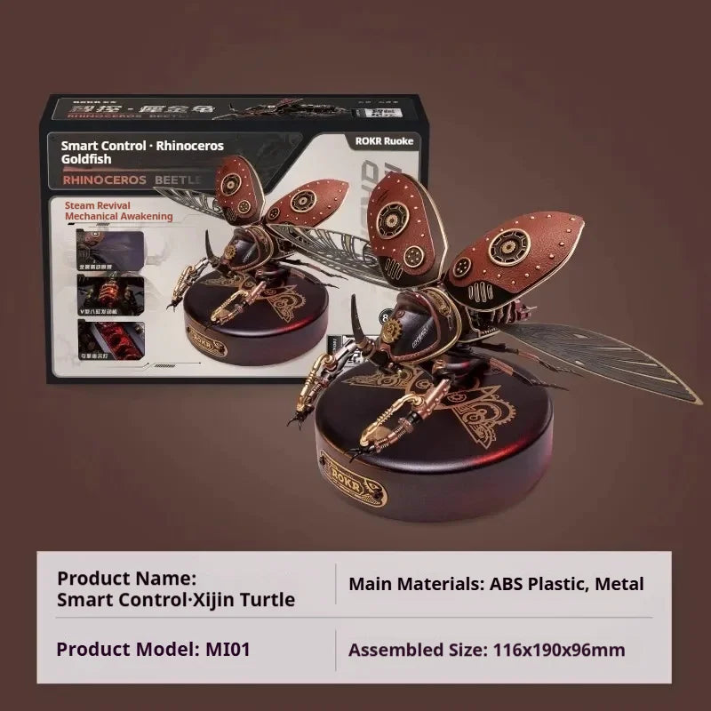 Mechanical Species Manta Ray Model – Trendy Assembly Figurine Toy, Boys’ Valentine’s Day Gift