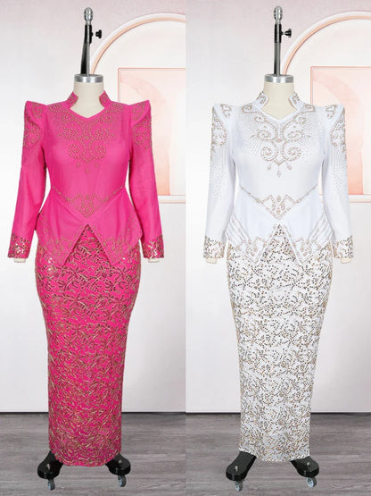 Luxury African Dresses for Women - Elegant Long Sleeve Ankara Dashiki Maxi Gown for Wedding, Party & Evening Wear