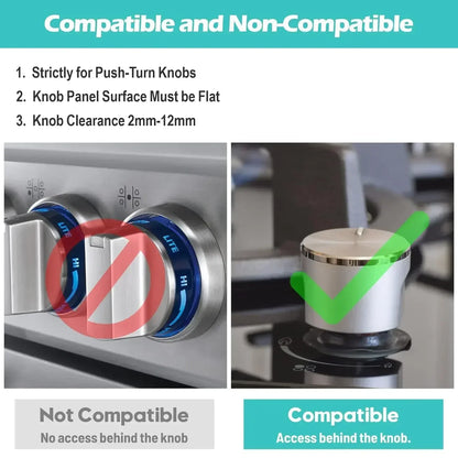 Kitchen Stove Knob Safety Lock - Childproof Gas Oven Knob Cover Protector