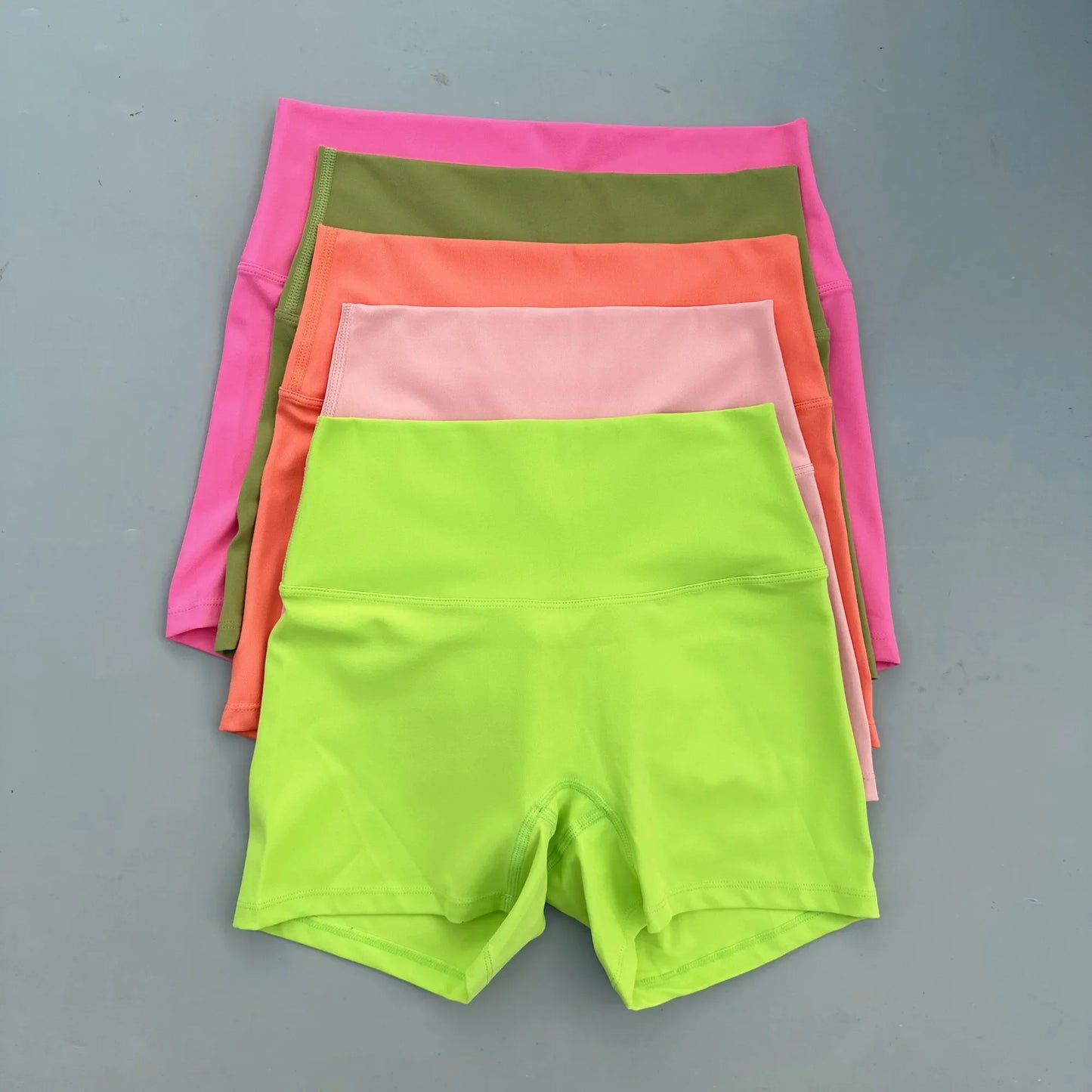 Women’s High Waist Fitness Shorts – Sexy Solid Color Yoga & Cycling Athletic Shorts Squat Proof Workout Training Activewear