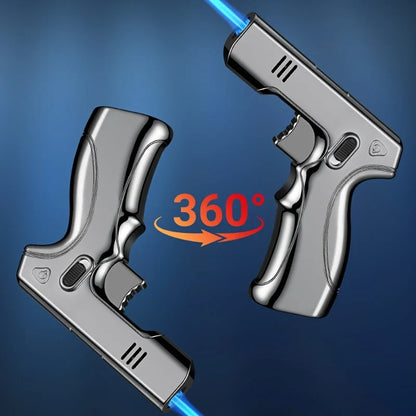 1300°C Butane Torch Lighter - High Temperature Gas Flame Gun with Safety Lock for Kitchen, Outdoor & Cigar Use