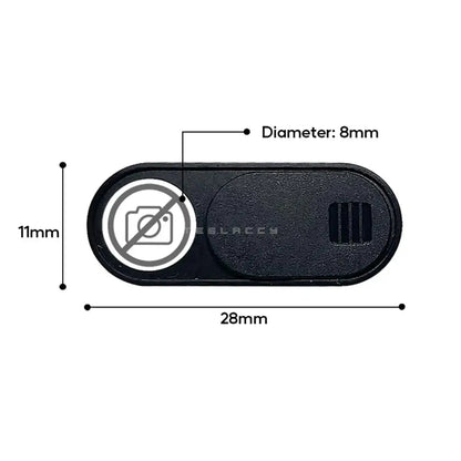 Webcam Privacy Cover - Sliding Camera Blocker for Tesla Model Y, Model 3, Cybertruck, Laptops, Tablets & iPad Devices