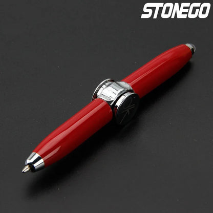De-Stress with STONEGO Spinner Pen - Gyroscope Decompression Light Ball Pen Shaped Finger Gyro for Relaxing Writing Experience