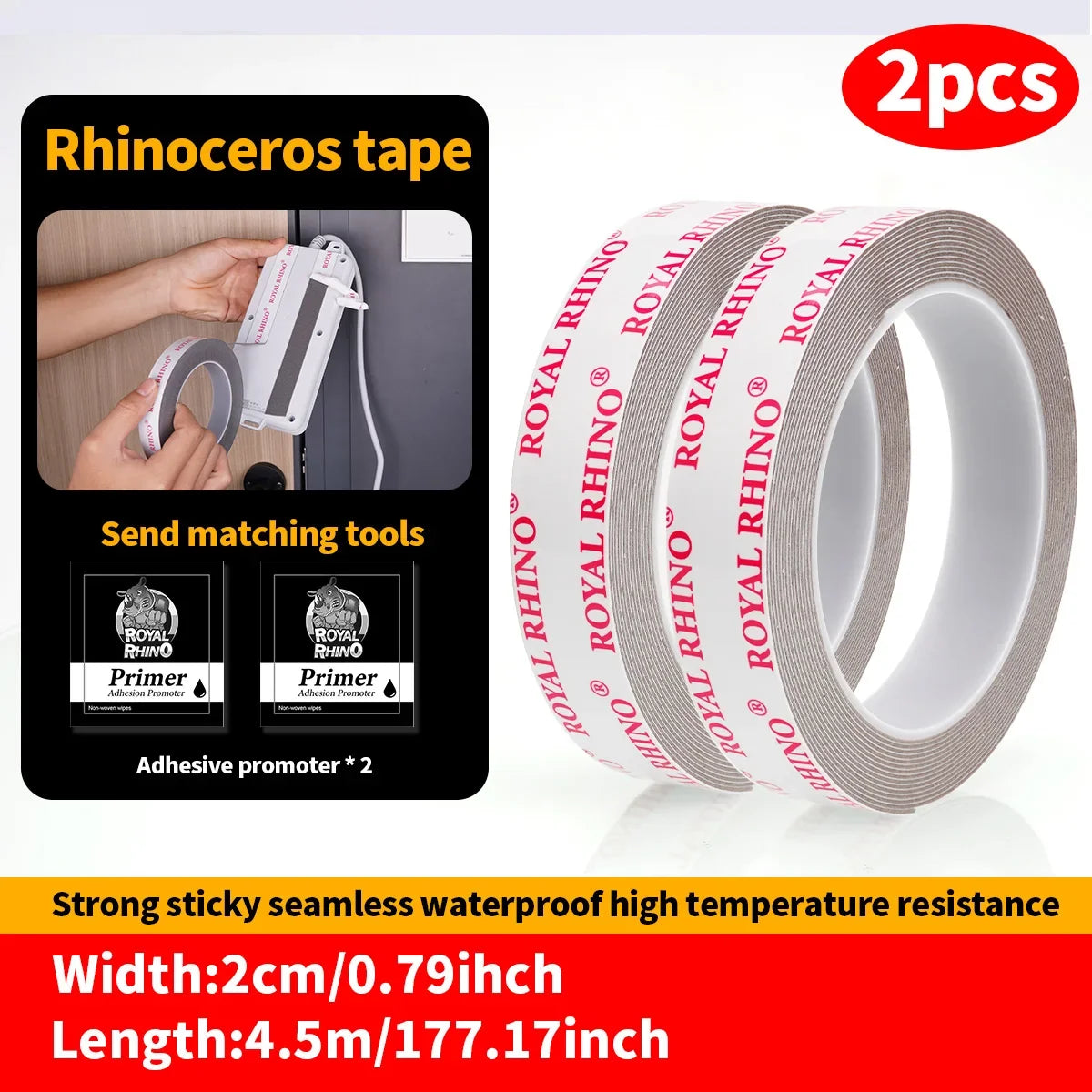450CM Double-Sided Adhesive Tape - Extra Strong High-Tack Mounting Tape for Cars, Home & General Repairs