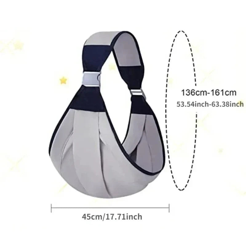 Ergonomic Baby Ring Sling Carrier - Multifunctional Portable Toddler Wrap for Daily Use