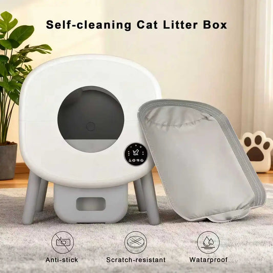 Automatic Cat Litter Box Liner - Soft Fabric Removable Mat Replacement Accessory for Smart Cat Litter Boxes