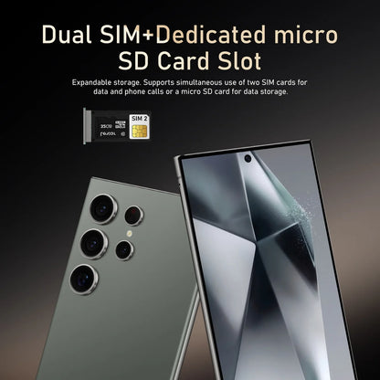 S25 Pro Android Smartphone – 6.8" Display, 8GB RAM + 256GB ROM, Dual SIM, 24MP+48MP Camera, 6000mAh Battery, Google Play Support