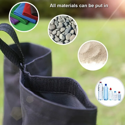Gazebo Leg Weight Bags - Waterproof Sandbag Tent Weights for Camping, Garden & Outdoor Canopies