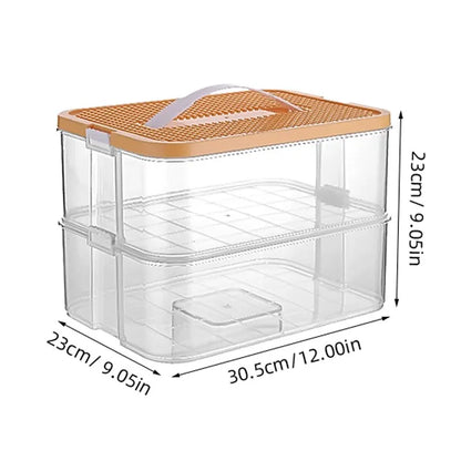 Brick-Shaped Building Blocks Storage Box for Kids – Stackable Plastic Toy Organizer Bin with Lid for Sundries & Toys