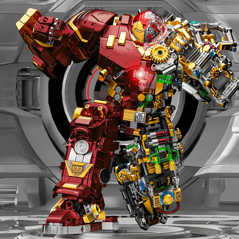 2700+pcs Iron Heroes Building Blocks – Buster Mech Action Figures DIY Brick Set, Collectible Toys for Boys & Adults