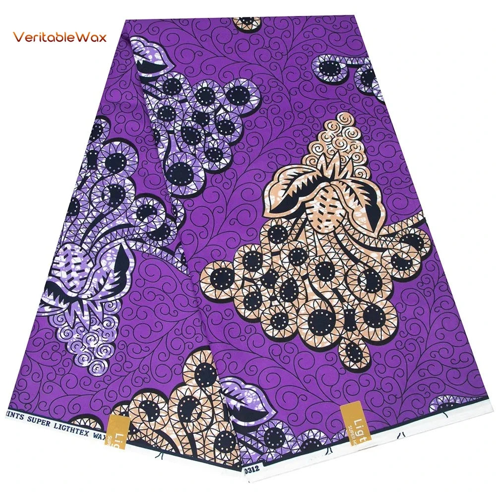 African Ankara Wax Print Fabric - Retro Double Print Patchwork Sewing Material for DIY Clothing