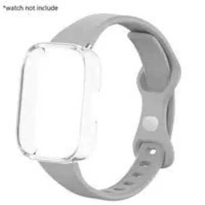 Slim Silicone Strap & Case - Soft Matte Protective Cover Bracelet for Redmi Watch 6/5/4 Active & 5 Lite