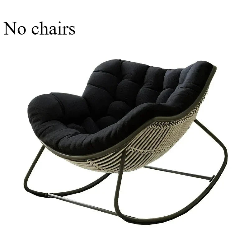 Lazy Rocking Chair Cushion - Soft Single Seat Sofa Pad for Indoor Outdoor Balcony & Hanging Basket Comfort
