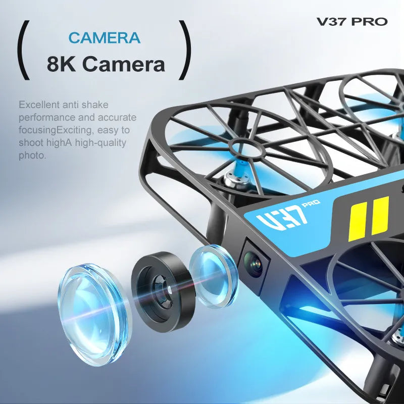 4DRC V37 Mini 8K Drone – Portable 4K HD WiFi FPV Quadcopter with Camera, RC Helicopter Toy & Family Gift