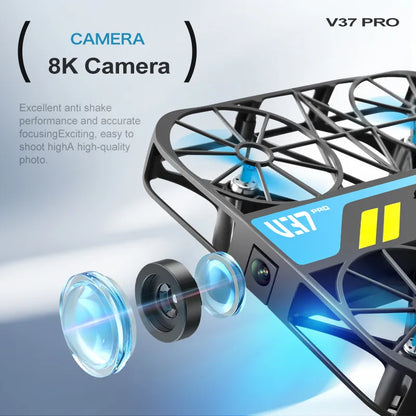 4DRC V37 Mini 8K Drone – Portable 4K HD WiFi FPV Quadcopter with Camera, RC Helicopter Toy & Family Gift