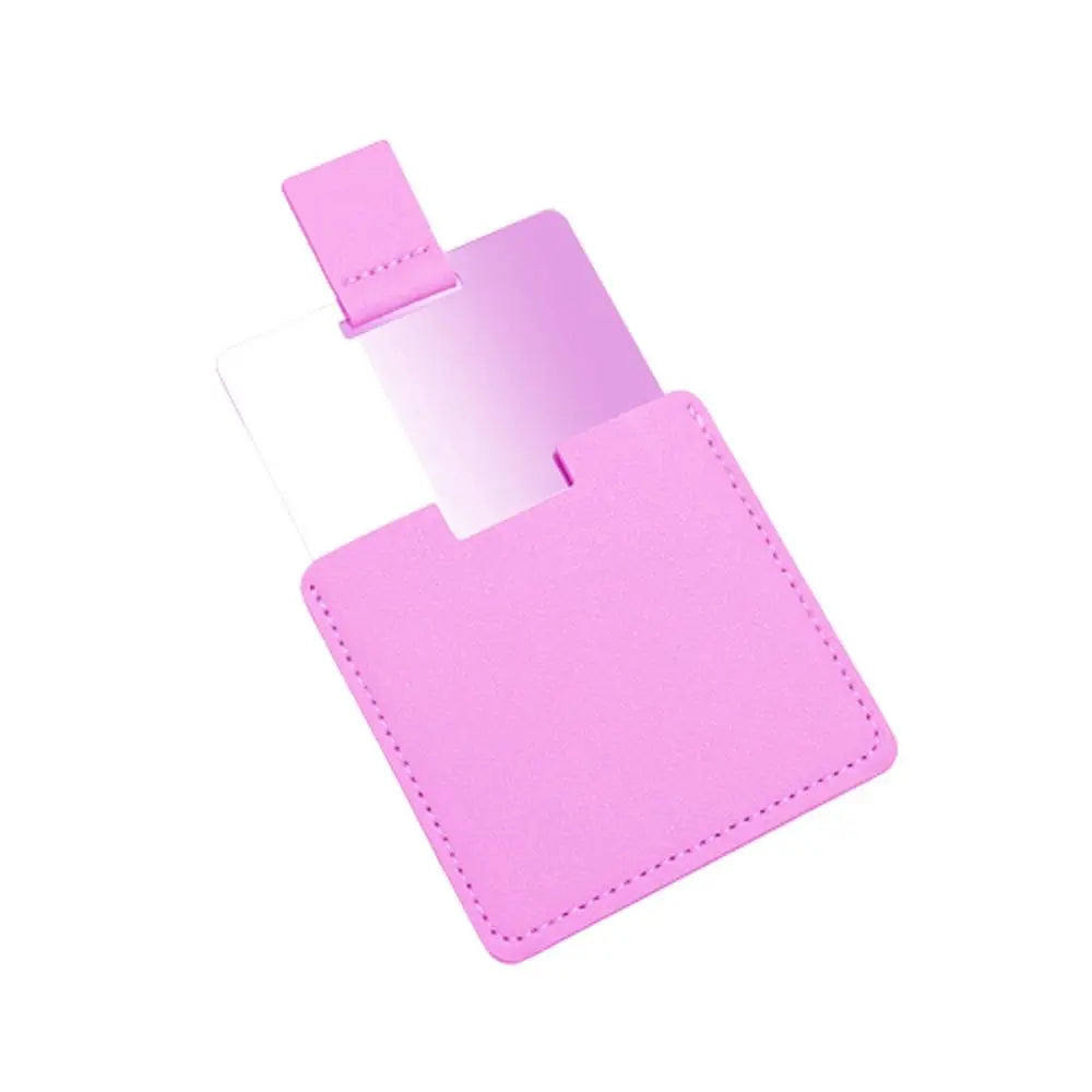 Ultra-Thin Stainless Steel Makeup Mirror - Mini Portable Pocket Hand Cosmetic Mirror & Personalized Beauty Gift