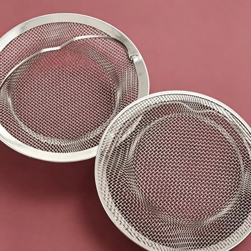 Stainless Steel Sink Strainer - Kitchen & Bathroom Drain Hair and Food Waste Filter
