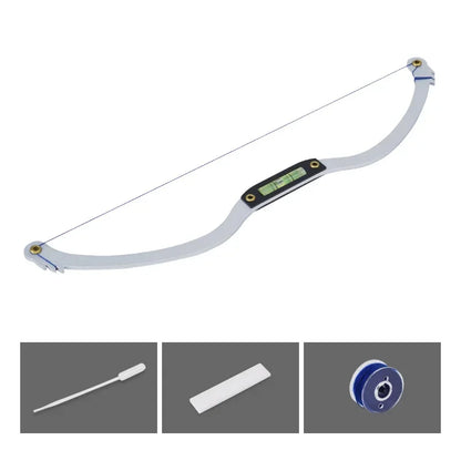Pre-Inked Eyebrow Ruler & Brow Measuring String — Microblading Permanent Makeup Bow & Arrow Line Tattoo Guide