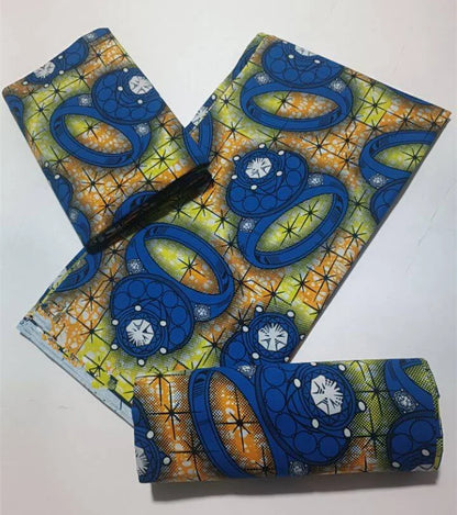 High Quality African Wax Print Fabric - 100% Cotton Soft Ankara Real Wax Fashion Material