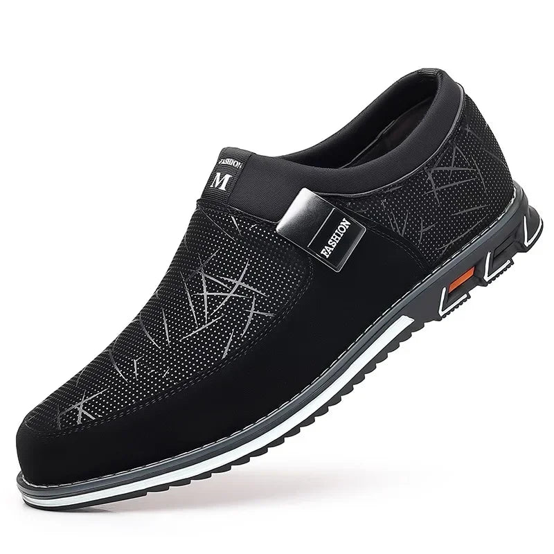 Men’s Luxury Leather Loafers - Classic Slip-On Business, Office, Formal and Party Shoes