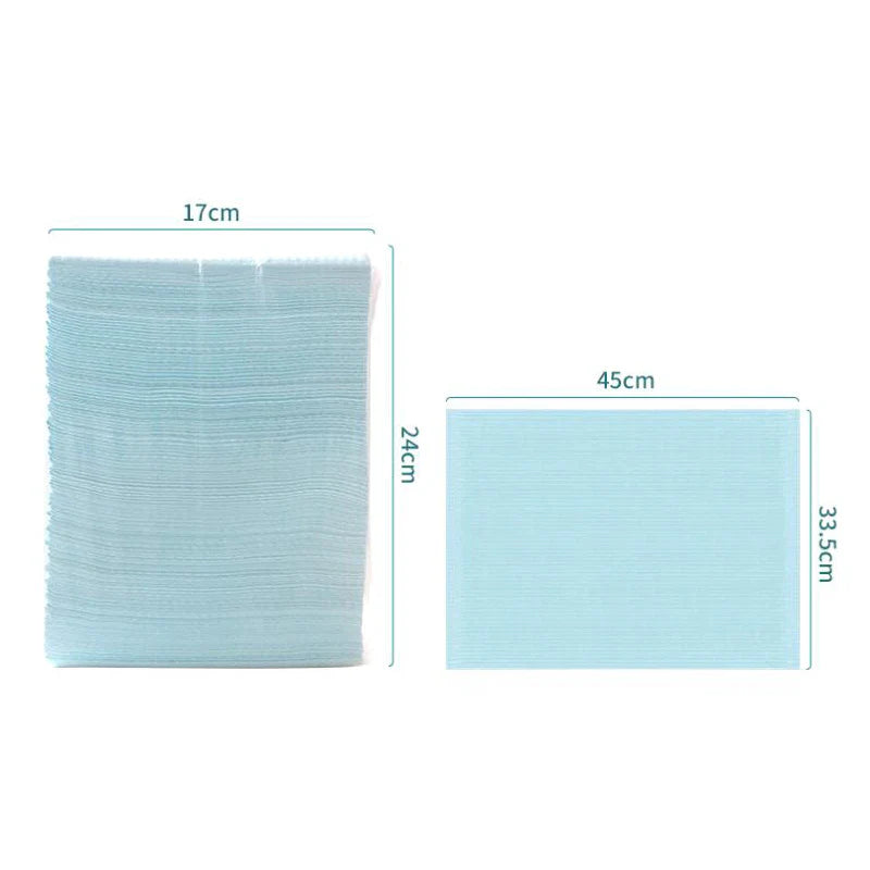 125PCS Disposable Tattoo & Nail Table Covers – Waterproof Cotton Plush Paper Pad for DIY Nail Art & Beauty Tools
