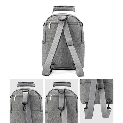 Folding Large-Capacity Breast Milk Storage Backpack – Portable Crib Bed, Mommy Outing Bag with Insulation for Baby