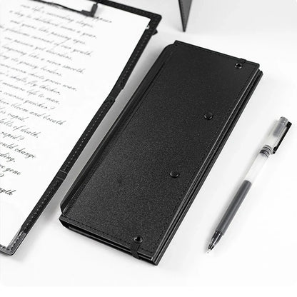 Nurse Folding Clipboard – Portable Black 9.48in Clipboard for Doctors, Nurses & Nursing Students, Office Supplies