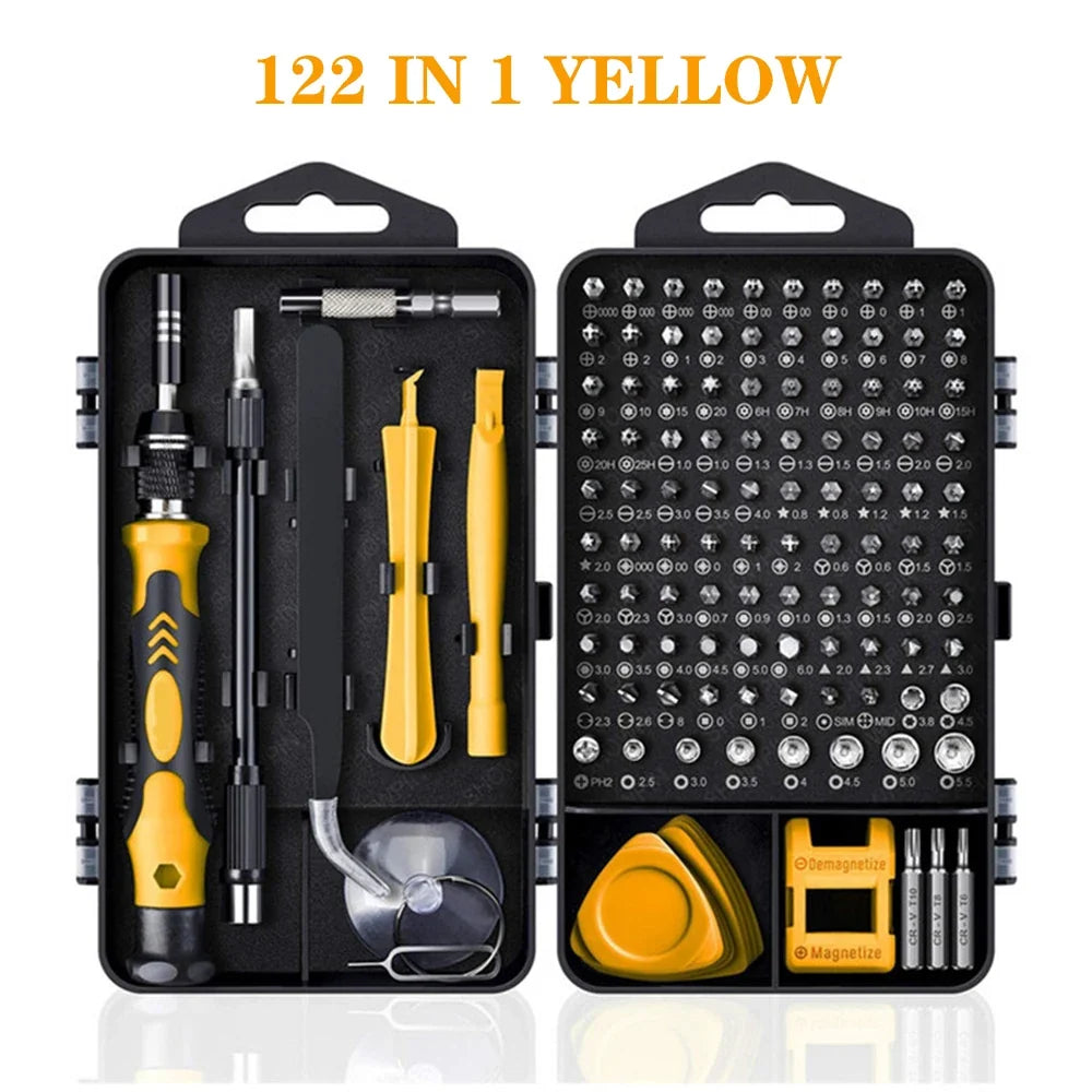 Precision Magnetic Screwdriver Set - Torx Hex Bit Kit for Mobile Phone Repair and Electronics Hand Tools